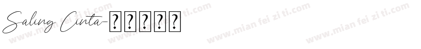 Saling Cinta字体转换